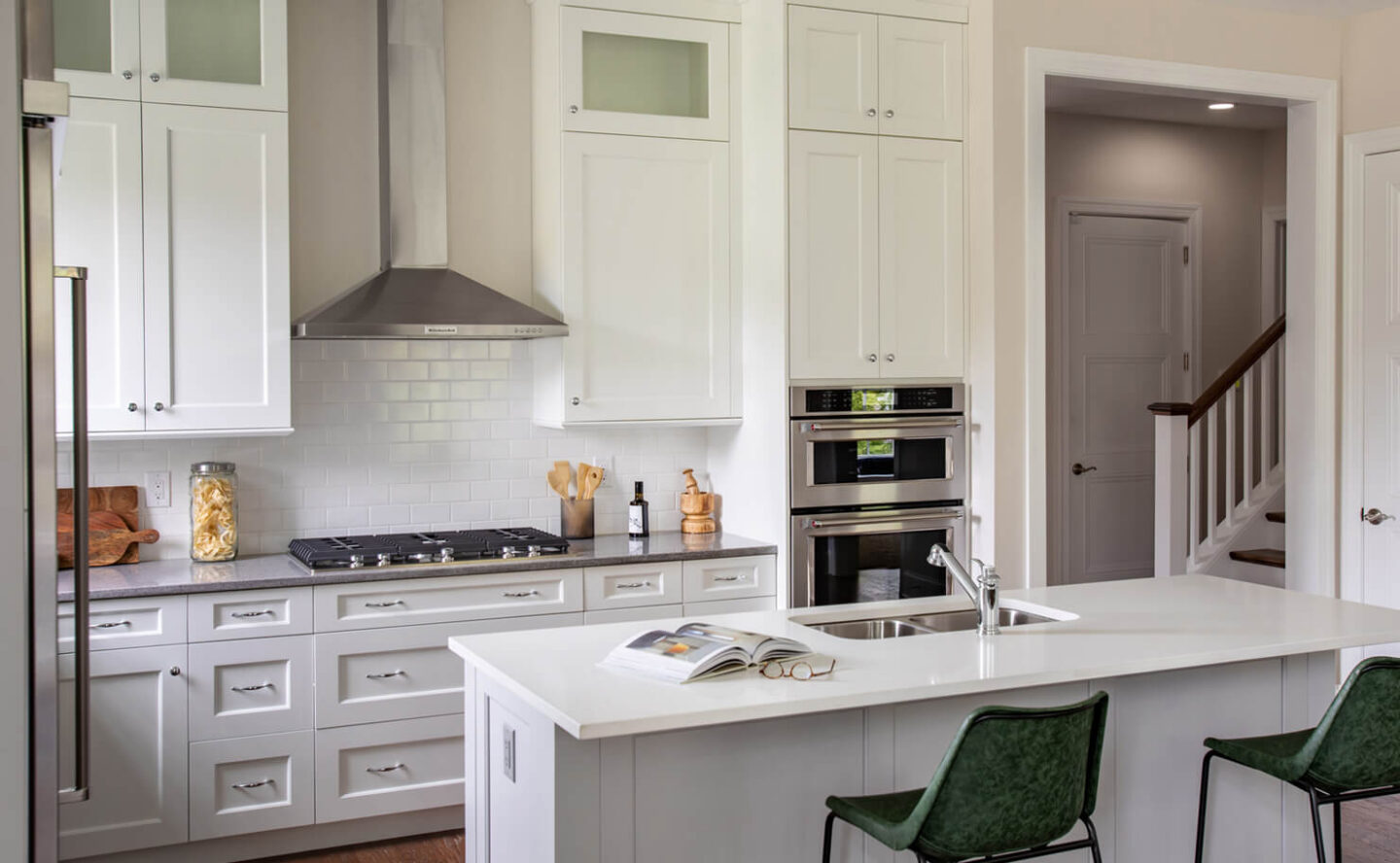 Kitchen interior in modern Reybold rental home