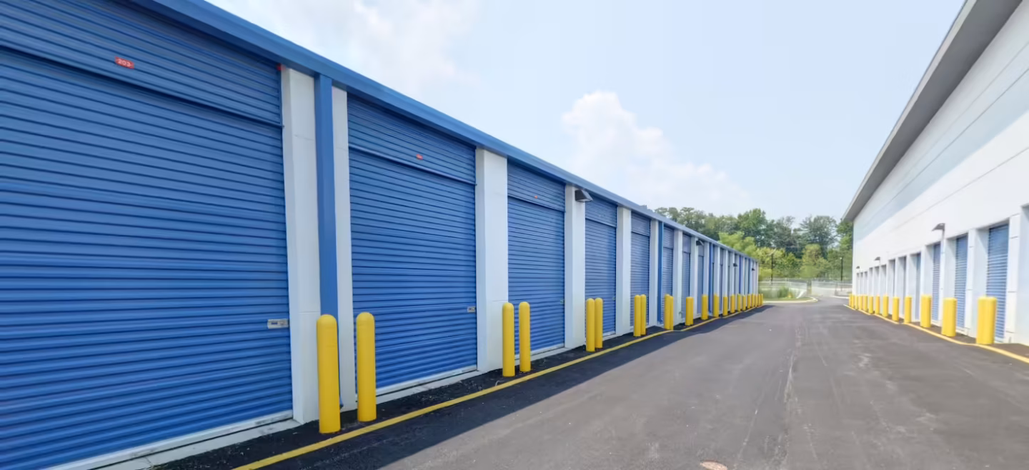 Screenshot of Reybold self-storage unit size comparison