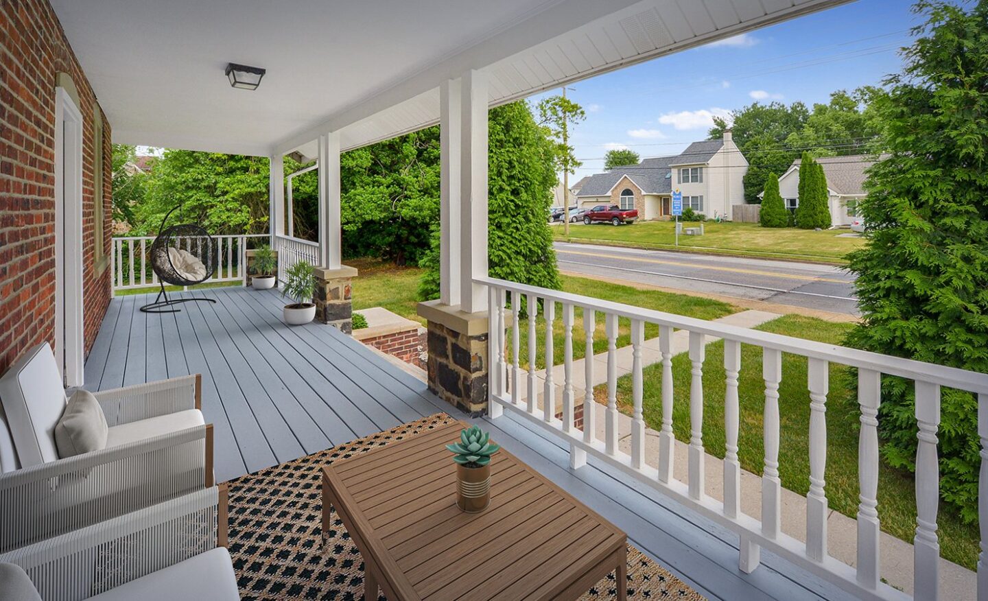 View from porch at Dodson