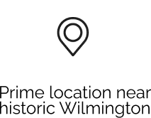 prime location near historic Wilmington