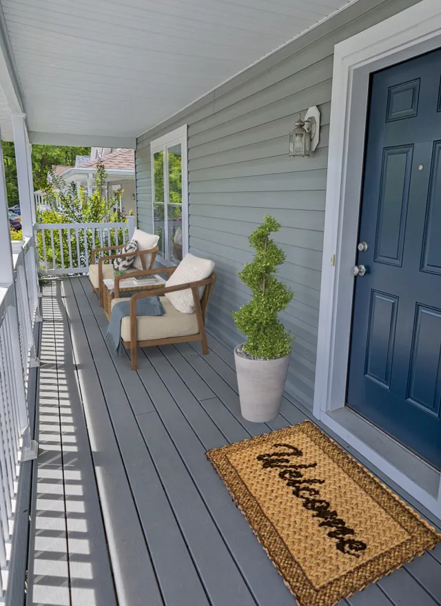 Covered front porches allow plenty of fresh air near Newark, DE Covered front porches allow plenty of fresh air near Newark, DE